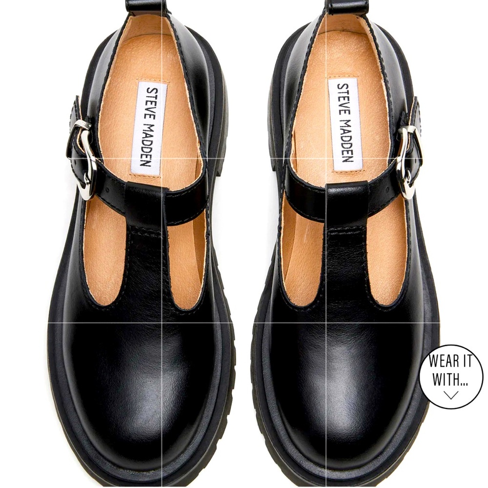 Steven Madden Black Mary Jane’s 8.5